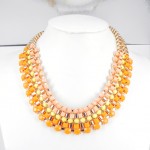 891024-2081 Yellow Beads Necklace in Gold